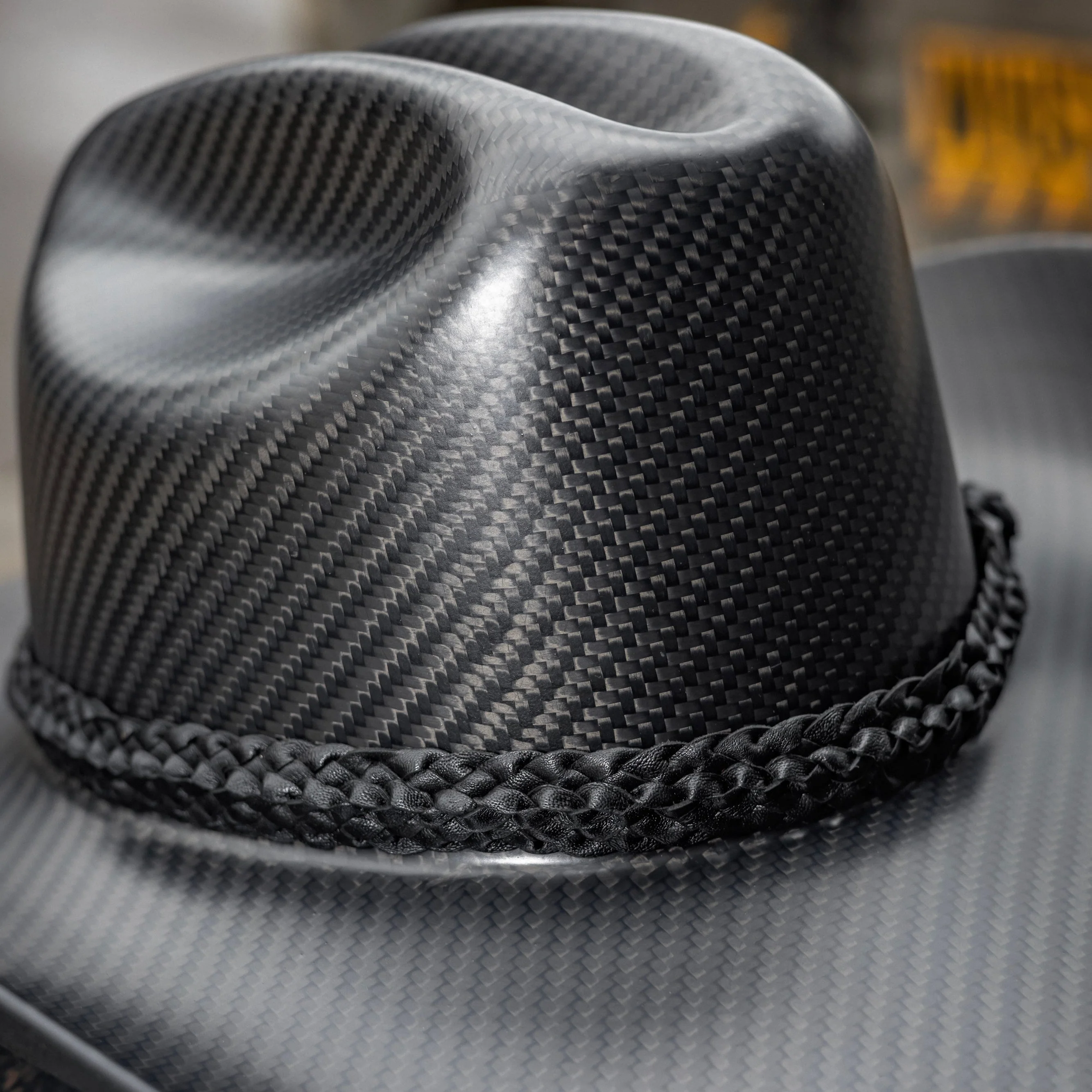 WHISTLINDIESEL x NELSON RACING DESIGN Hand Made Carbon Fiber Cowboy Hat - MATTE - Image 8
