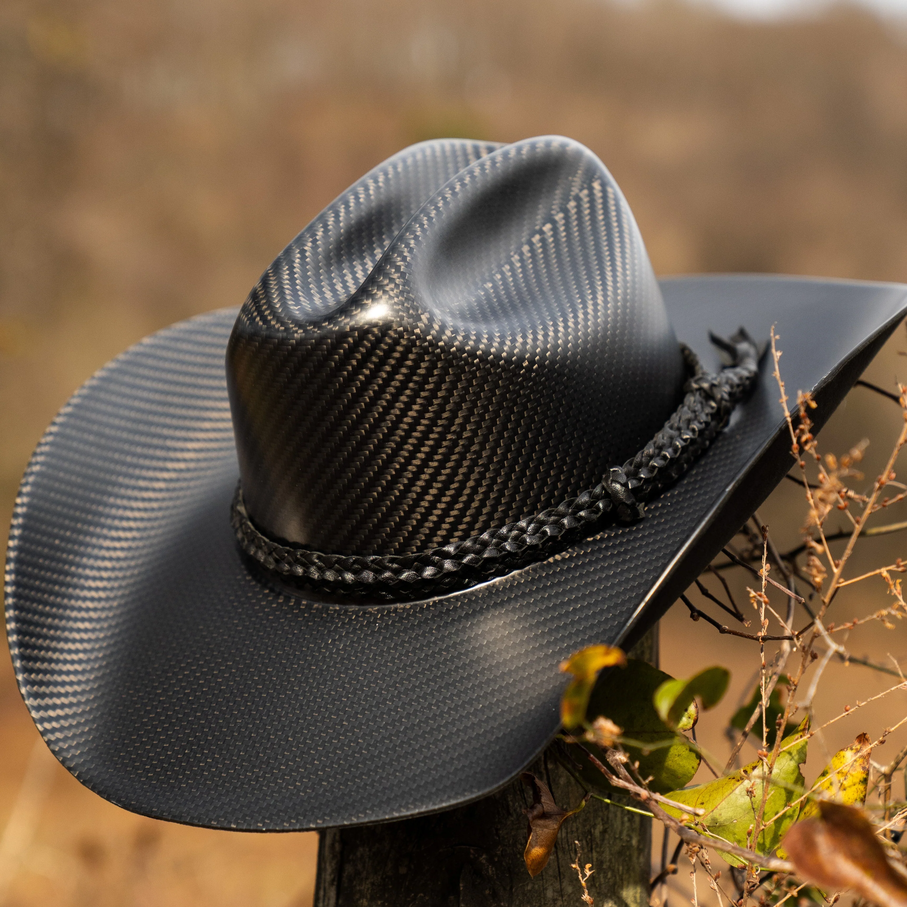 WHISTLINDIESEL x NELSON RACING DESIGN Hand Made Carbon Fiber Cowboy Hat - MATTE - Image 9