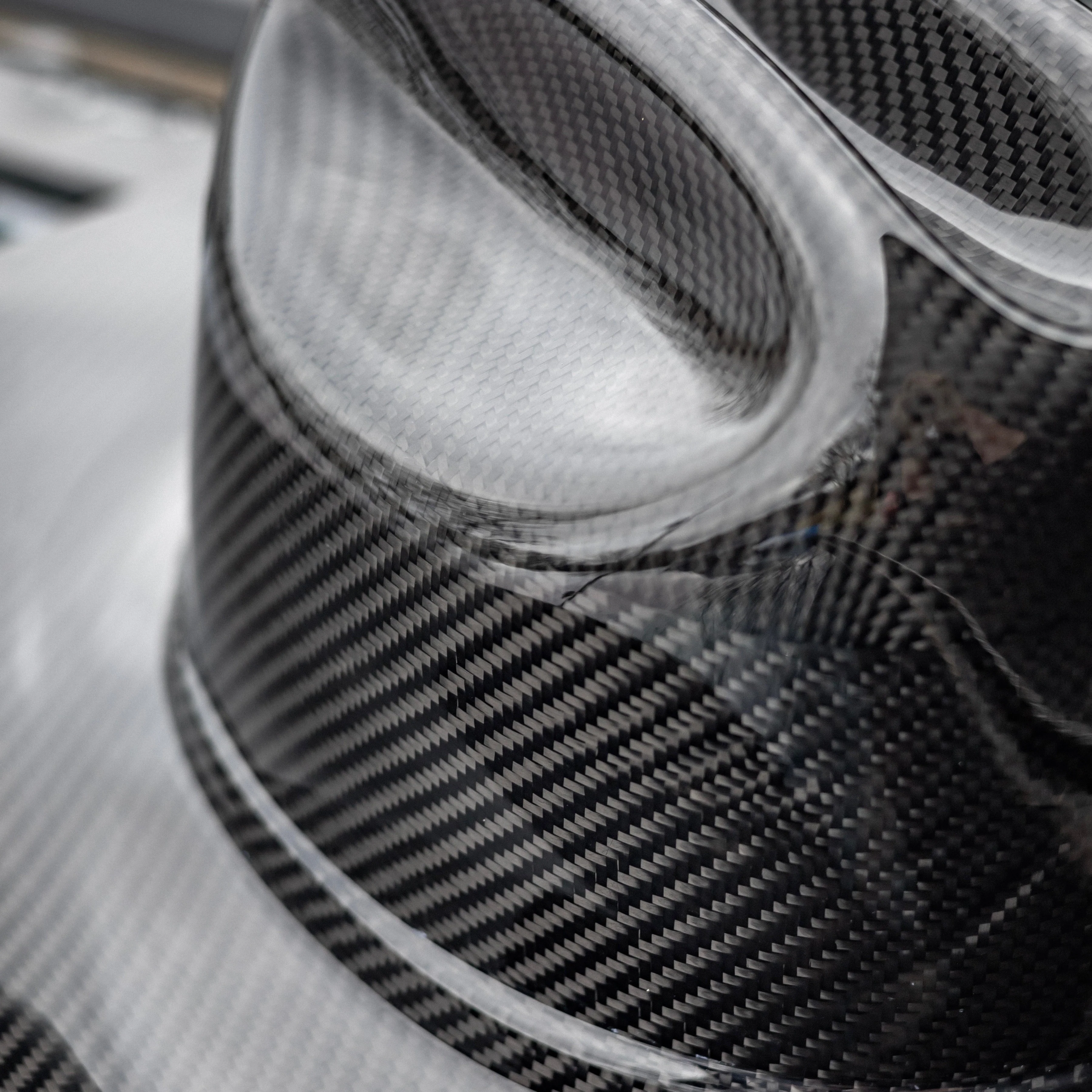 WHISTLINDIESEL x NELSON RACING DESIGN Hand Made Carbon Fiber Cowboy Hat - GLOSS - Image 5