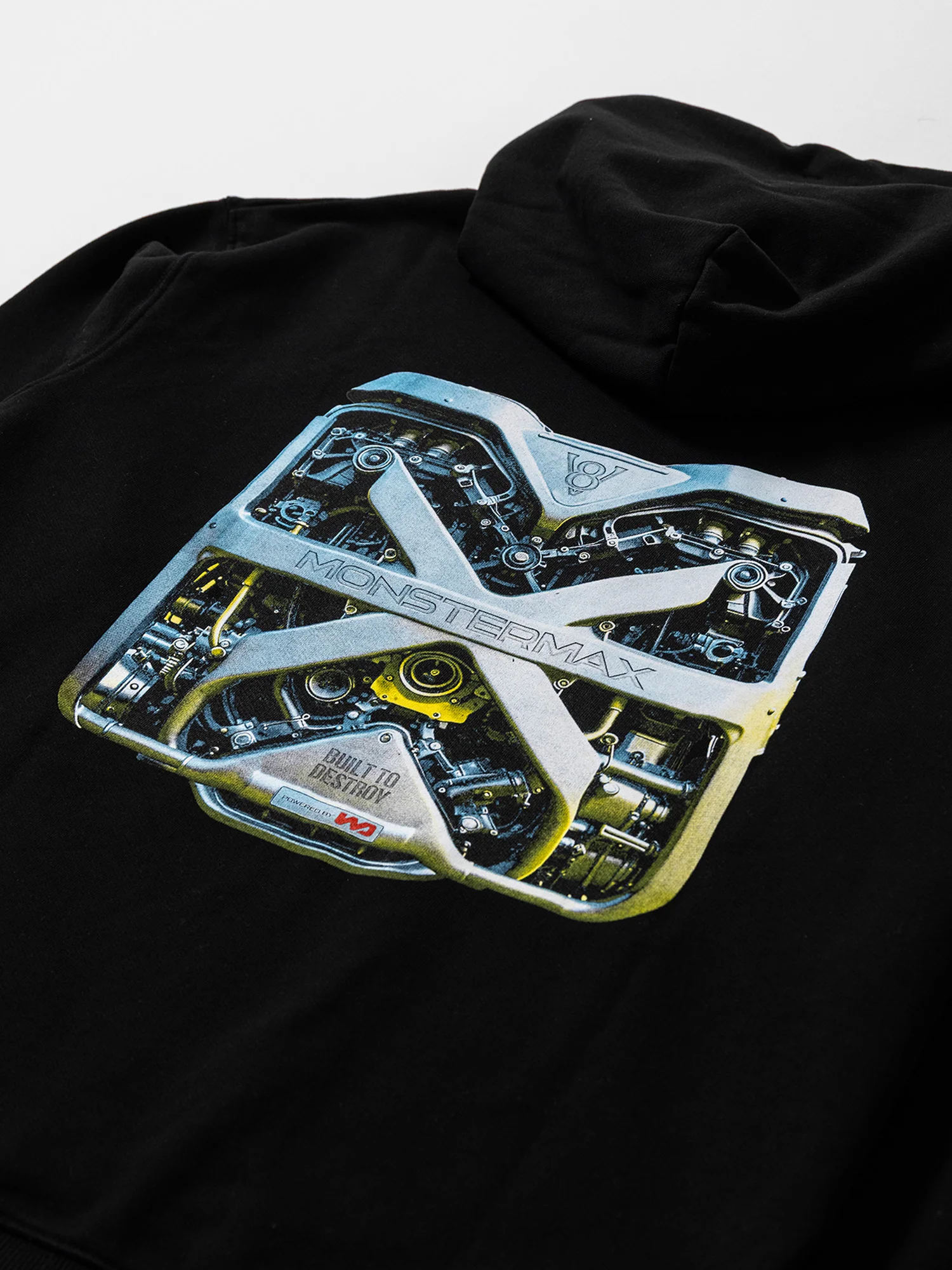 MONSTERMAX ENGINE BLACK HOODIE - Image 3