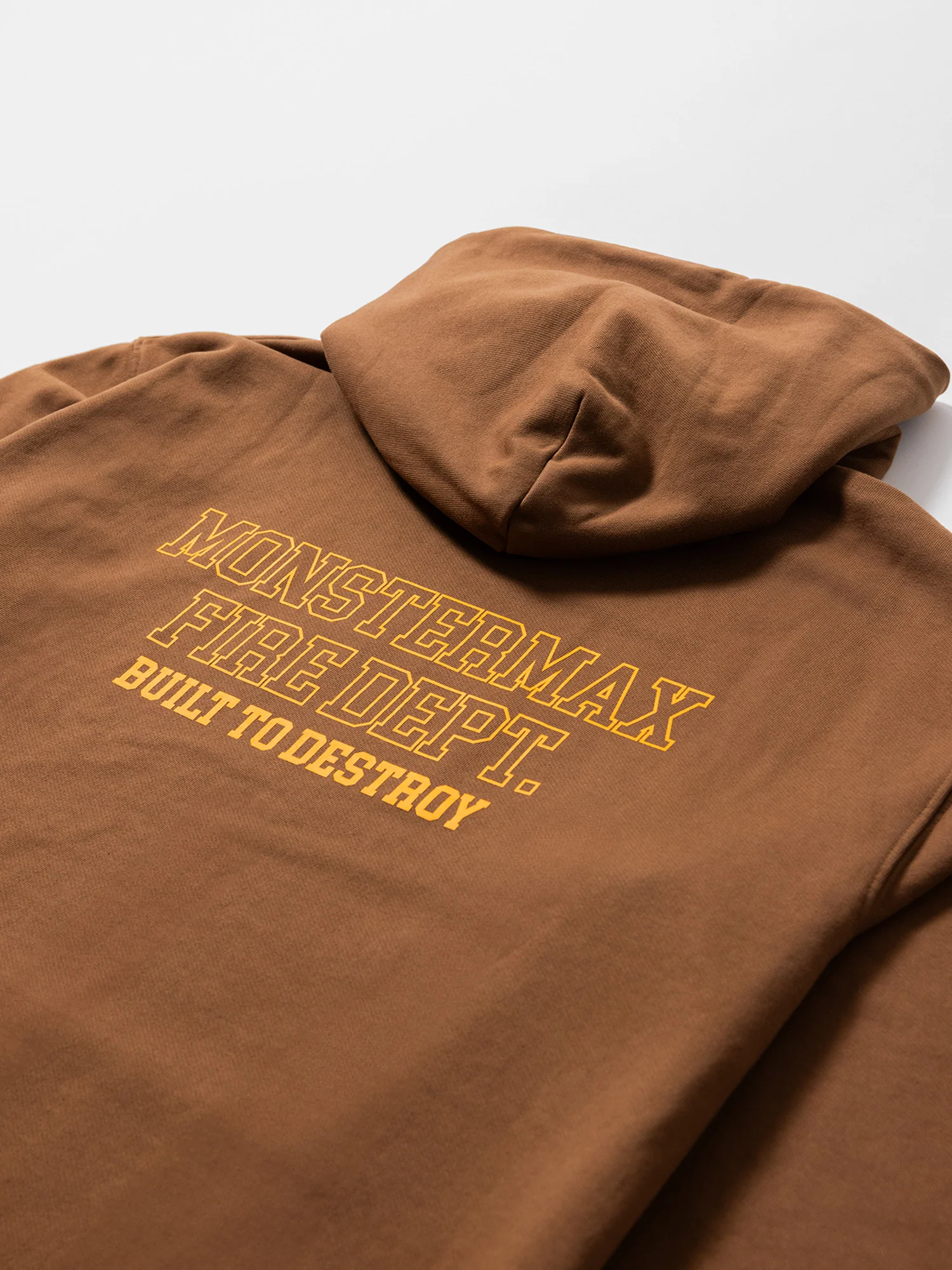 MONSTERMAX FIRE DEPARTMENT BROWN HOODIE - Image 4