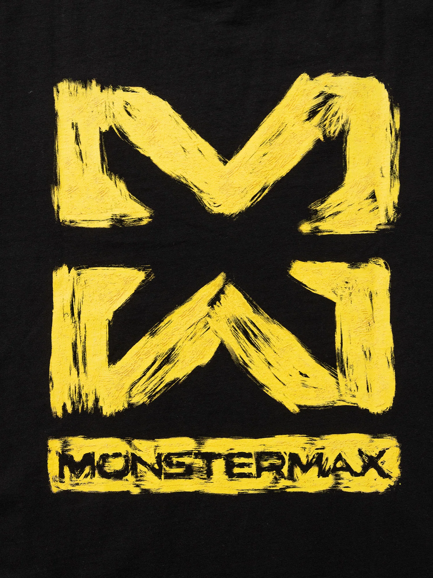 MONSTERMAX PAINTED LOGO BLACK TEE - Image 3