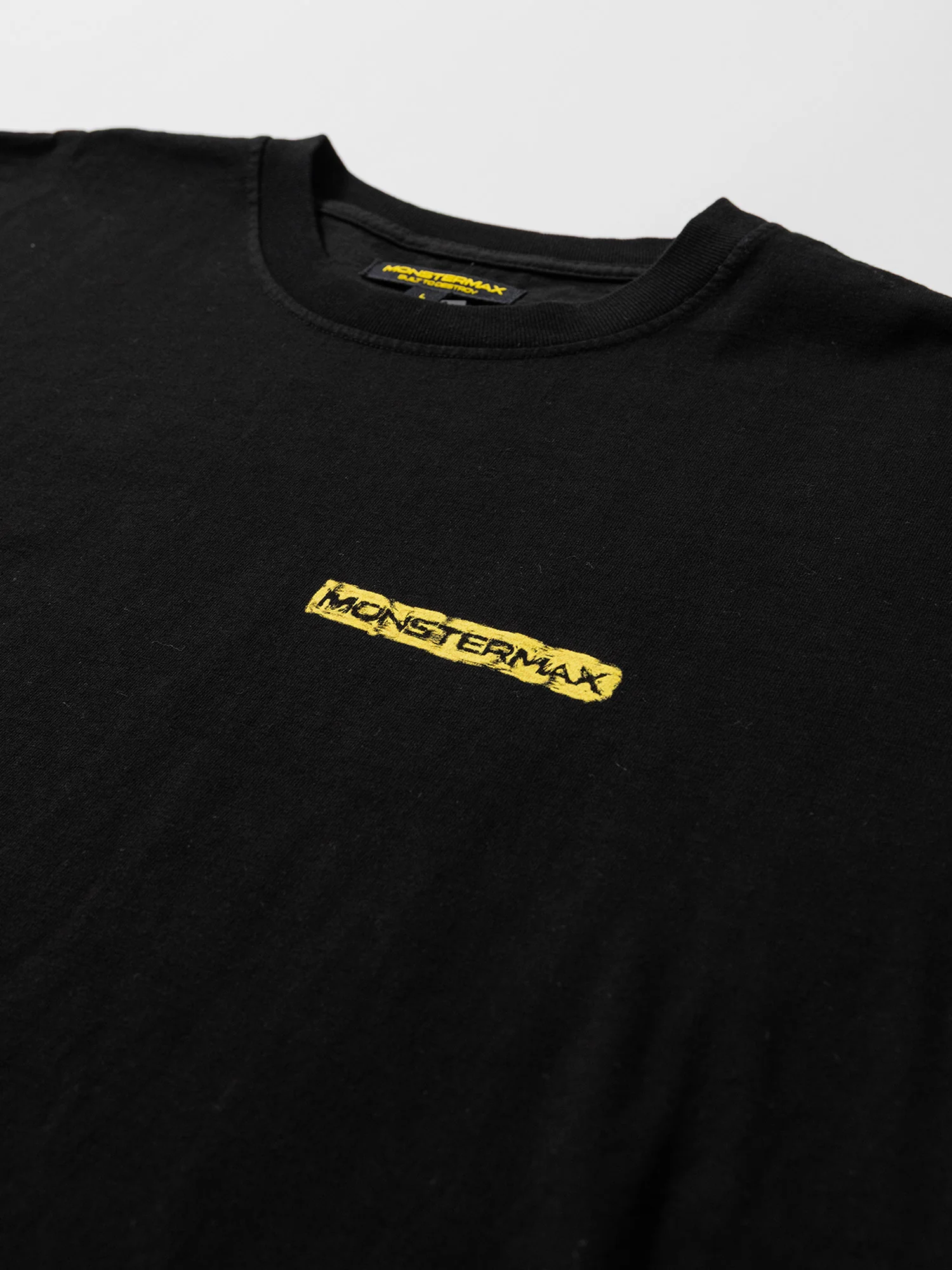 MONSTERMAX PAINTED LOGO BLACK TEE - Image 4