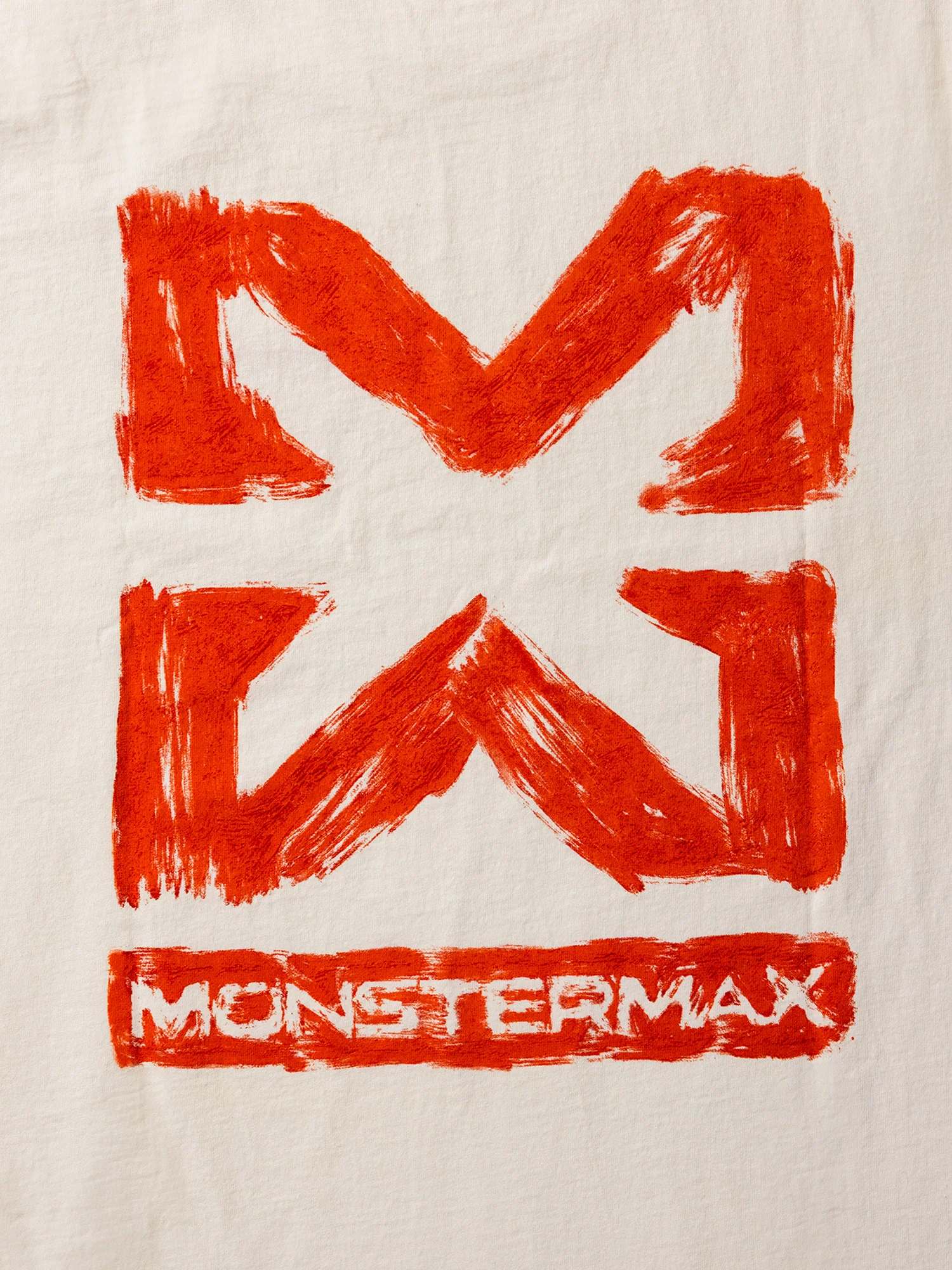 MONSTERMAX PAINTED LOGO WHITE TEE - Image 3
